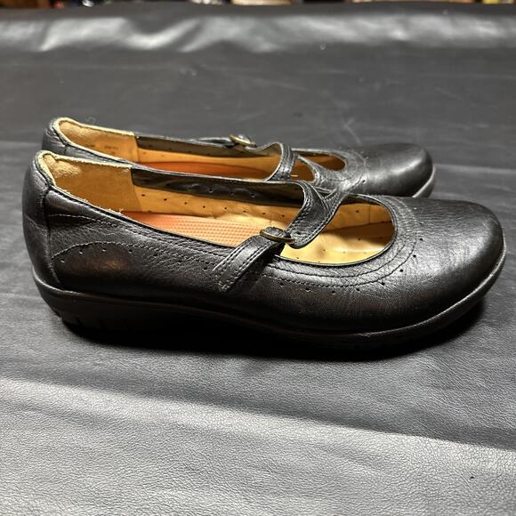 CLARKS UnStructured Shoes 7.5M Women’s Parody Mary Jane Flats Black Leather - 70 - Picture 11 of 11